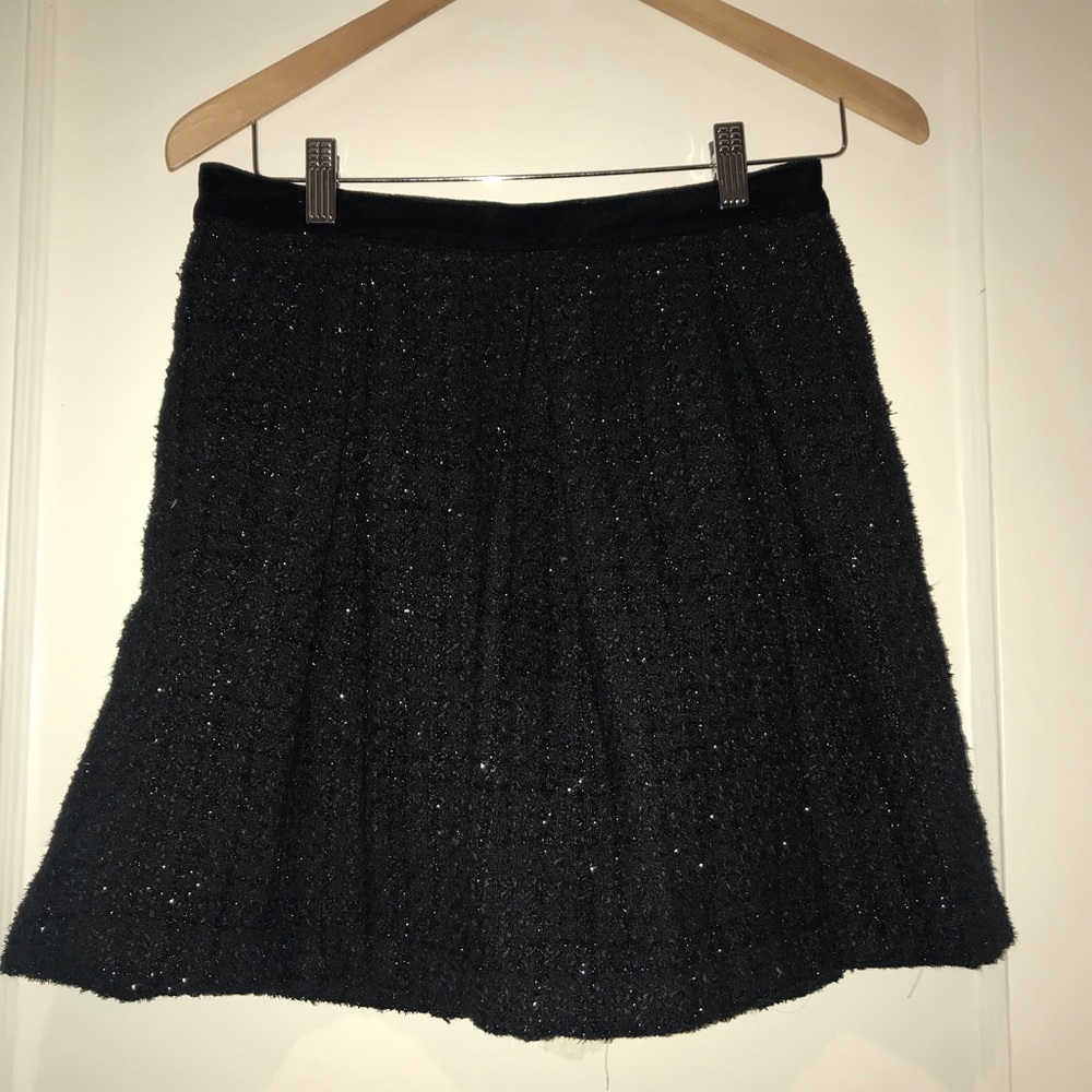 LORD & TAYLOR black, sparkly flowy/circle skirt